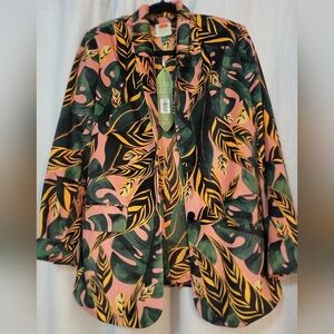 FARM Rio Blazer, Tropical Print, NWT, Size M